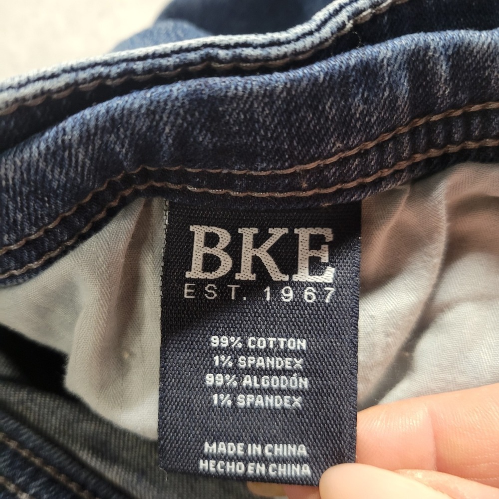 BKE Jake Mens Straight Leg Jeans 36x32 Blue Medium Wash Denim Stretch Casual - Picture 8 of 10